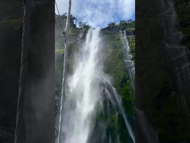 Milford Sound waterfall