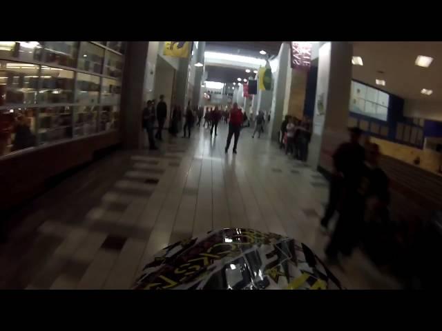 Guy Rides Dirt Bike Through Lehman High School