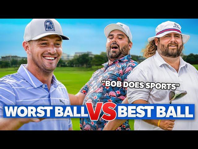 Challenging Bob Does Sports To A Match | Bryson DeChambeau