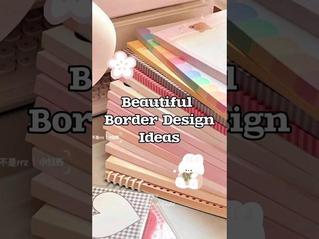 Beautiful Border Design Ideas!! ️ #shorts #border #design