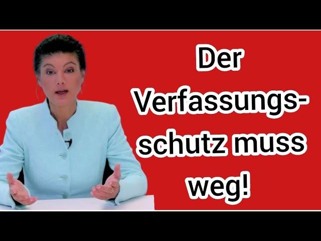 Der Verfassungsschutz muss weg! | Sahra Wagenknecht bei Nius