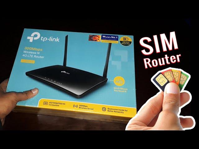 TP-Link 4G LTE TL-MR6400 Router Unboxing - Best SIM Card Router