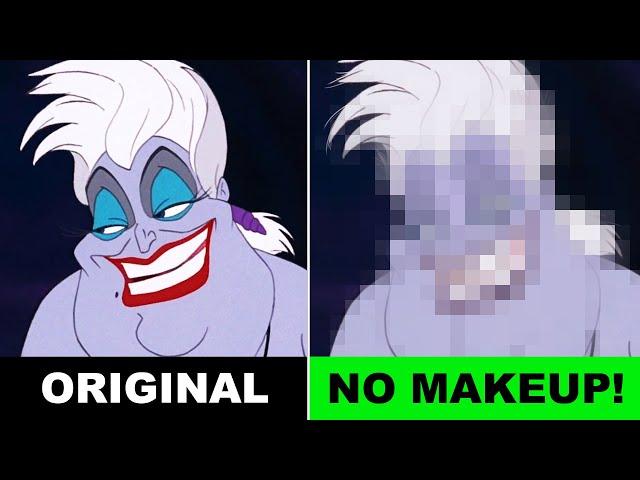 Disney Villains WITHOUT MAKEUP  See what Ursula, Maleficent & Cruella REALLY look like! Alice Edit!