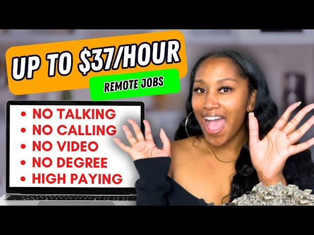 10 No Talking Websites Remote Jobs From Home Jobs | Up To $37 Per Hour | No Degree Needed Data Entry