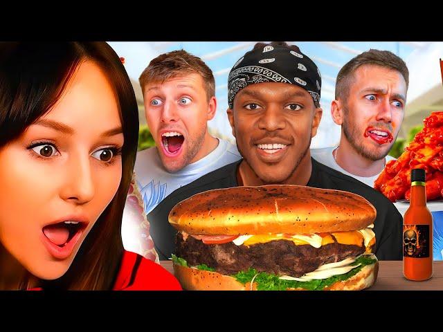 Freya Reacts to SIDEMEN WORLD'S HARDEST FOOD CHALLENGE