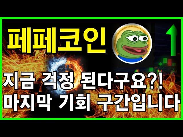 페페코인 전문가0.03원까지 걱정하지마세요. 결국 "이 때" 역사적 폭등랠리 시작합니다!!!