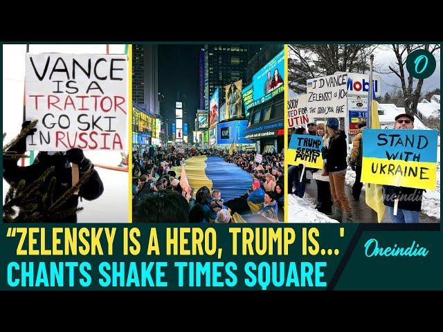 U.S Protests ERUPT: Crowds Across America Chant Against Trump After White House Clash with Zelensky