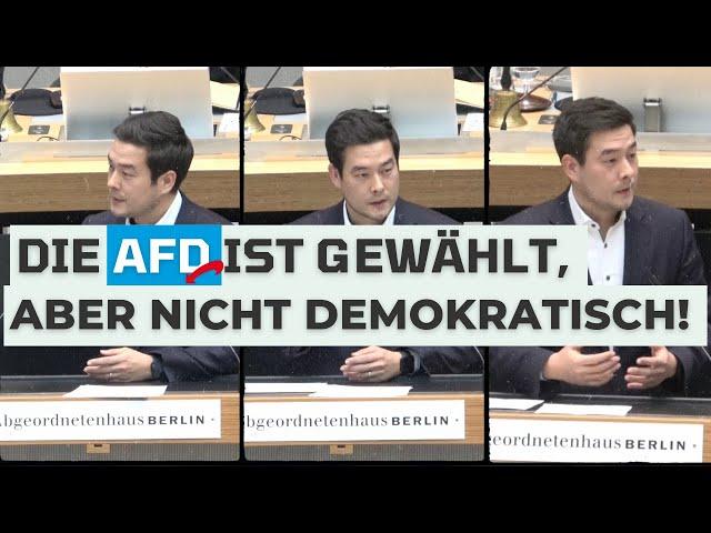 AfD verwechselt "demokratisch" mit "demokratisch gewählt" - Parlamentsrede von Marcel Hopp (SPD)