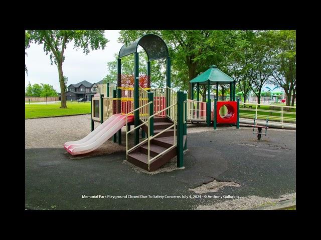 Welland's Memorial Park Playground Closed Due To Safety Concerns