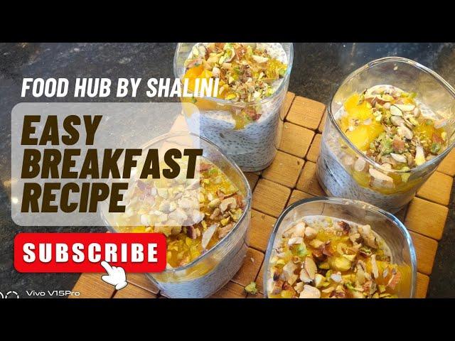 Chia Seeds Pudding | Weight Loss Recipe for Breakfast | Healthy Overnight Chia Seeds Pudding