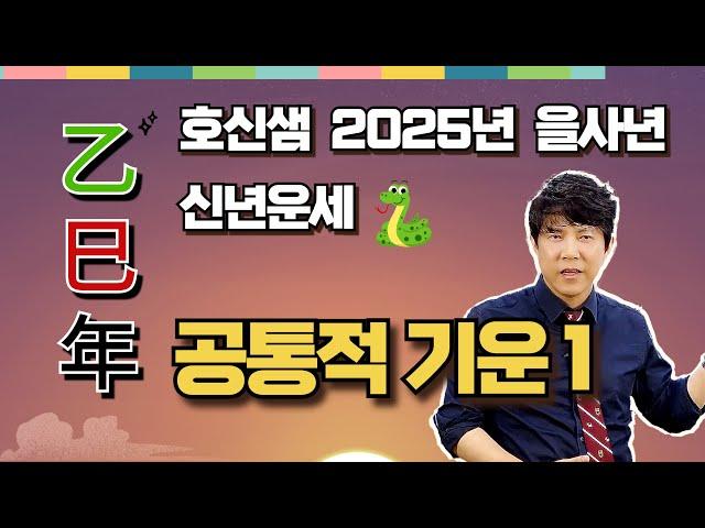 호신샘 2025년 을사년 신년운세  공통적 기운 1