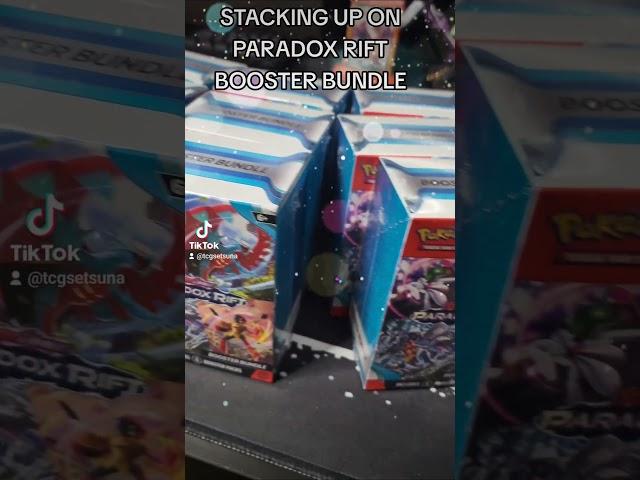 STACKING UP BOOSTER BUNDLES #pokemon #tcg #pokemontcg #shortvideo #shorts #viral