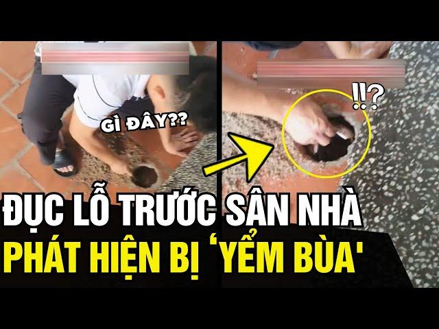 Đục 1 lỗ nhỏ trước sân, gia chủ TÁ HOẢ khi phát hiện VẬT LẠ ở bên dưới | Tin Ngắn 3 Phút