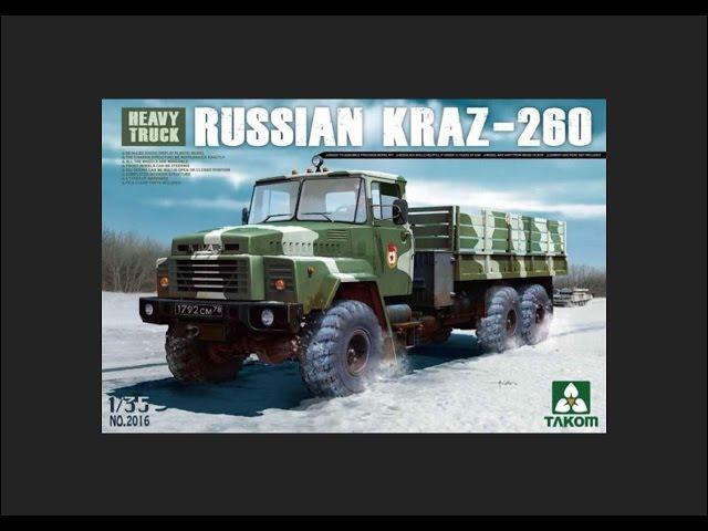 TAKOM 1/35 Russian KRAZ-260 Heavy Truck Scale Model Review