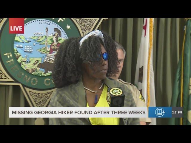 Rescued Georgia hiker speaks | Full press conference