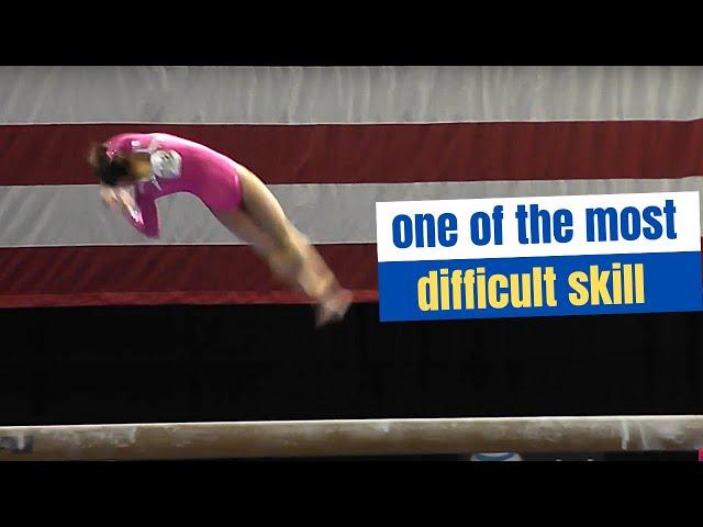 One of the most difficult (and stunning) skill | Balance Beam