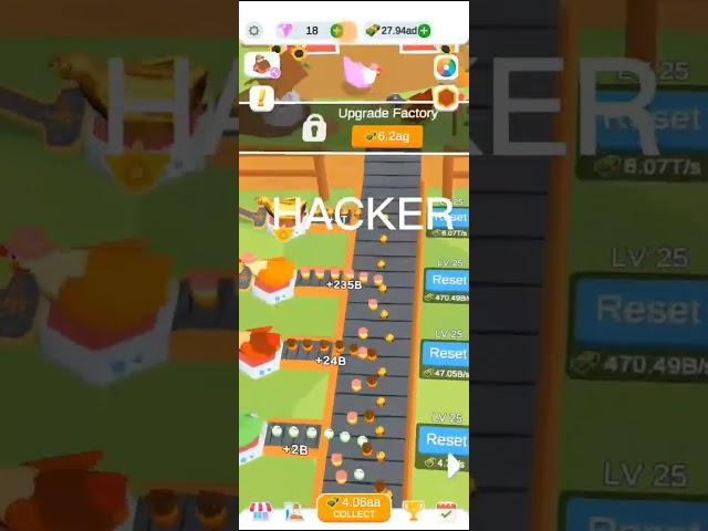 NOOB and PRO and HACKER PROGRES in idle egg factory