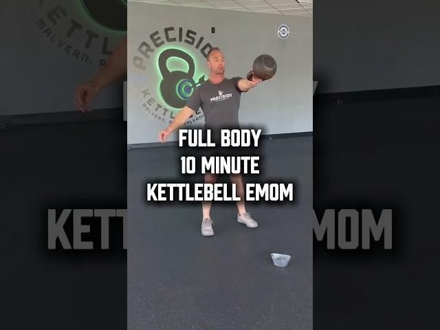 10-Minute Full Body Kettlebell EMOM | One Kettlebell Workout for Strength & Power