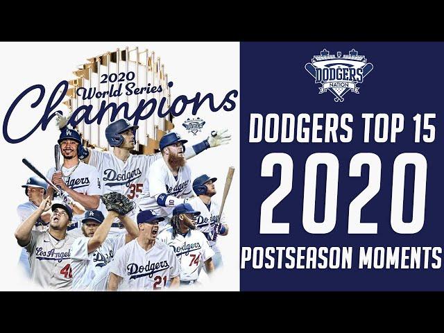 Dodgers Top 15 Most Memorable Moments From 2020 Postseason Run!