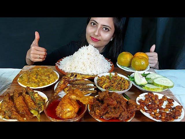 MassiveLunch Spicy Mutton+Chicken Legjhul+Tangra fish Dupiyaja+Prawnfry+Prawnlaw+Fishfry+FishjuraEtC