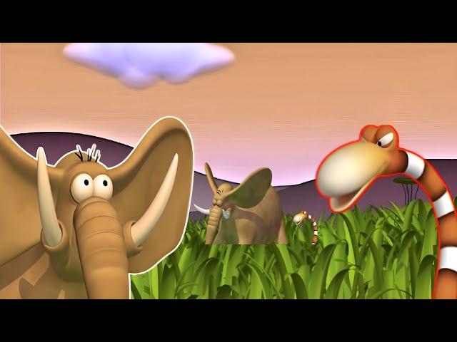 Gazoon | Elephant Hide and Snake Seek | Jungle Book Stories | Funny Animals For Kids