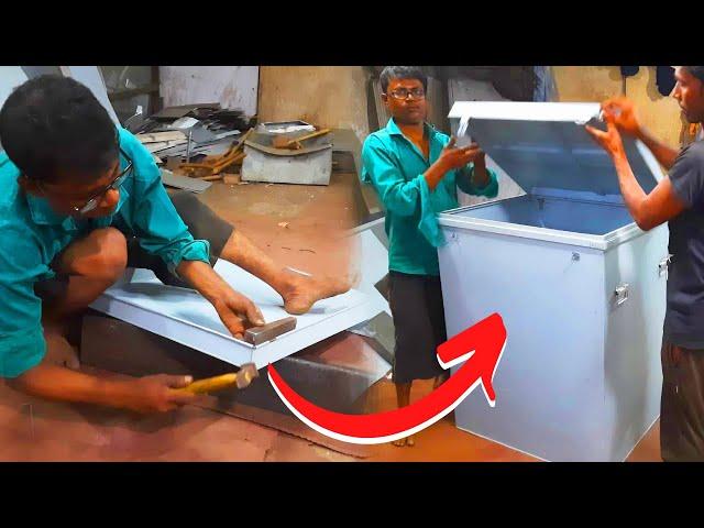 How to convert metal sheet into Trunk Box with Millennium Skills | Making trunk box with metal sheet