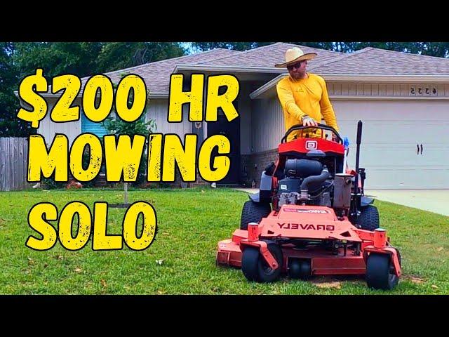 Mowing Grass Solo CAN Be Very Profitable...