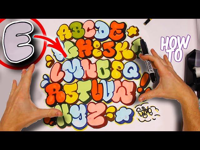 How To Draw Throwie Graffiti Letters Tutorial Basic To Advanced