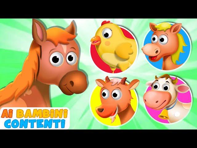 Abbina I Bambini Animali | Cartone Animato Per Bambini | ABC Italiano