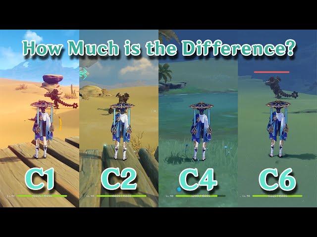 C1 Wanderer to C6 Wanderer comparison!! How Much is the Difference?? gameplay Comparison!!