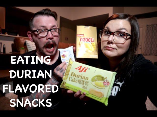 Eating DURIAN Flavored Snacks! Is it Really THAT Smelly?!