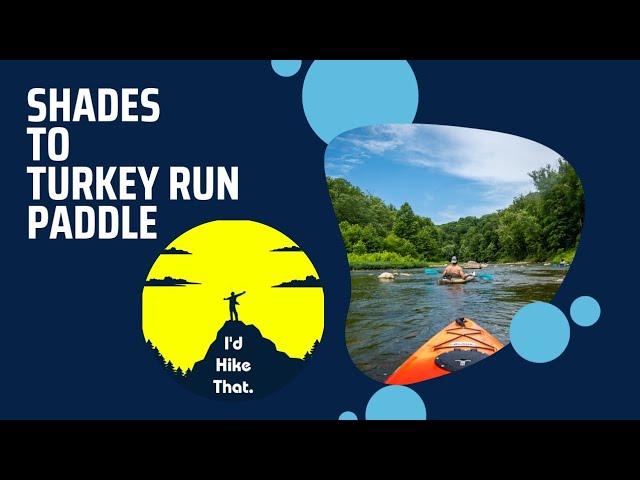 @idhikethat Sugar Creek Paddle: Shades to Turkey Run with a stop at Pedestal Rock