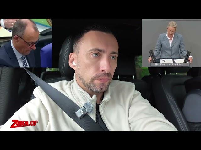АЛИСА ВАЙДЕЛЬ РАЗНОСИТ МЕРЦА В БУНДЕСТАГЕ.
