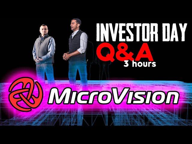 Microvision Investor Q&A With Sumit Sharma and Anubhav Verma Redmond Washington April 14th, 2023