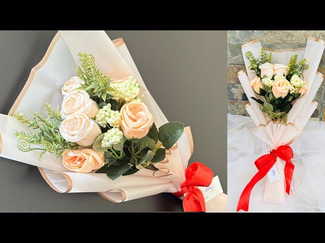 Flower Bouquet Tutorial / Making Flower Bouquet / How To Make Flower Bouquet