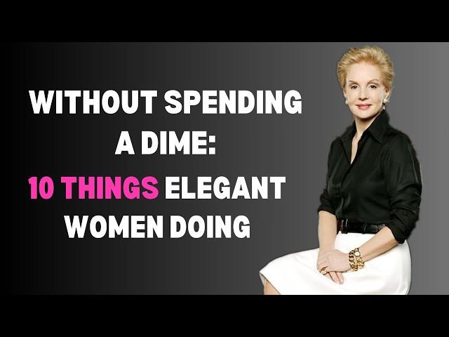 10 Things That Tell You Have Class - Without Spending a Dime