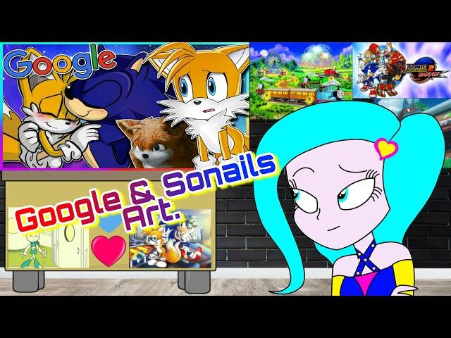 Google and Sonails Art. Madison Reacts to Tails Googles Himself