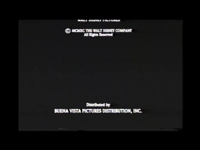 Closing To The Rescuers Down Under 1991 VHS (Version #2)