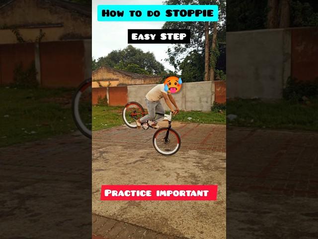 How to do STOPPIE/ Easy STEP  daily practice #shorts #shortsfeed #stoppie #100k