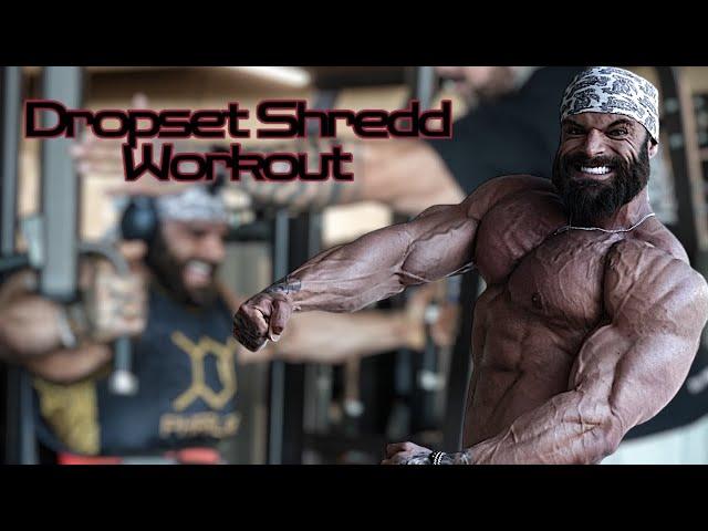 Dropset Gym Workout to get shredded for the Arnold Classic