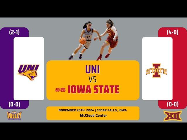 UNI vs No. 8 Iowa State | NCAA Women's Basketball | 11.20.24