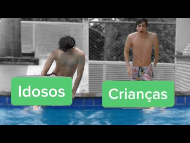 Gerações Pulando na Piscina