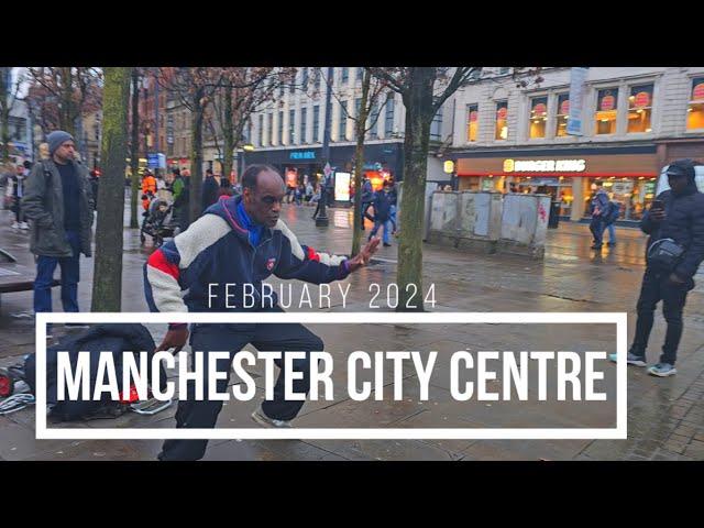 Oh Dear! The Things You See At Manchester City Centre UK - 4K Ultra 60fps: Walking Tour