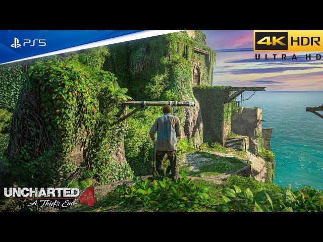 (PS5) UNCHARTED 4 REMASTERED Gameplay Walkthrough Part 1 | ULTRA High Graphics [4K ULTRA HD]