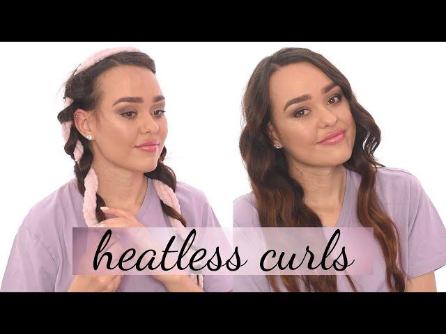 HOW TO: Heatless Curls using a Bathrobe