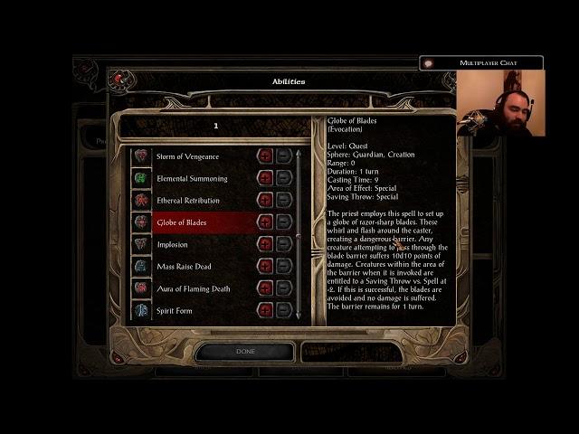 Baldur's Gate High Level Ability Guide