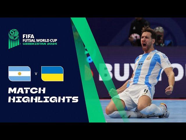 HIGHLIGHTS: Argentina v Ukraine | FIFA Futsal World Cup Uzbekistan 2024