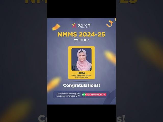 XandY NMMS Rockstars! | NMMS 2024-25 #nmms #xandylearning