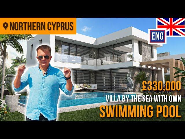 Modern Villa with a pool in North Cyprus by the sea | House by the sea for sale