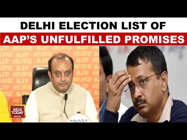 Shudhanshu Trivedi's PC On Delhi's Unfulfilled Promises: AAP's 10-Point Agenda Scrutinised